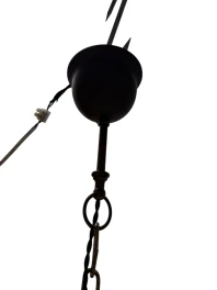 Patinated Brass Arts & Crafts Art Nouveau Lantern, 1900s